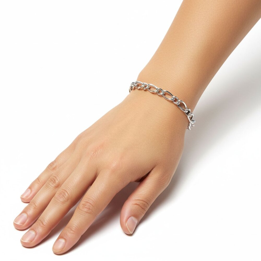 Vintage AVON Silver Tone Chain Bracelet Classic Minimalist Retro